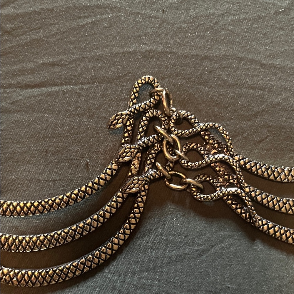 Vintage Snake Gold Chain Belt - Picture 4 of 8